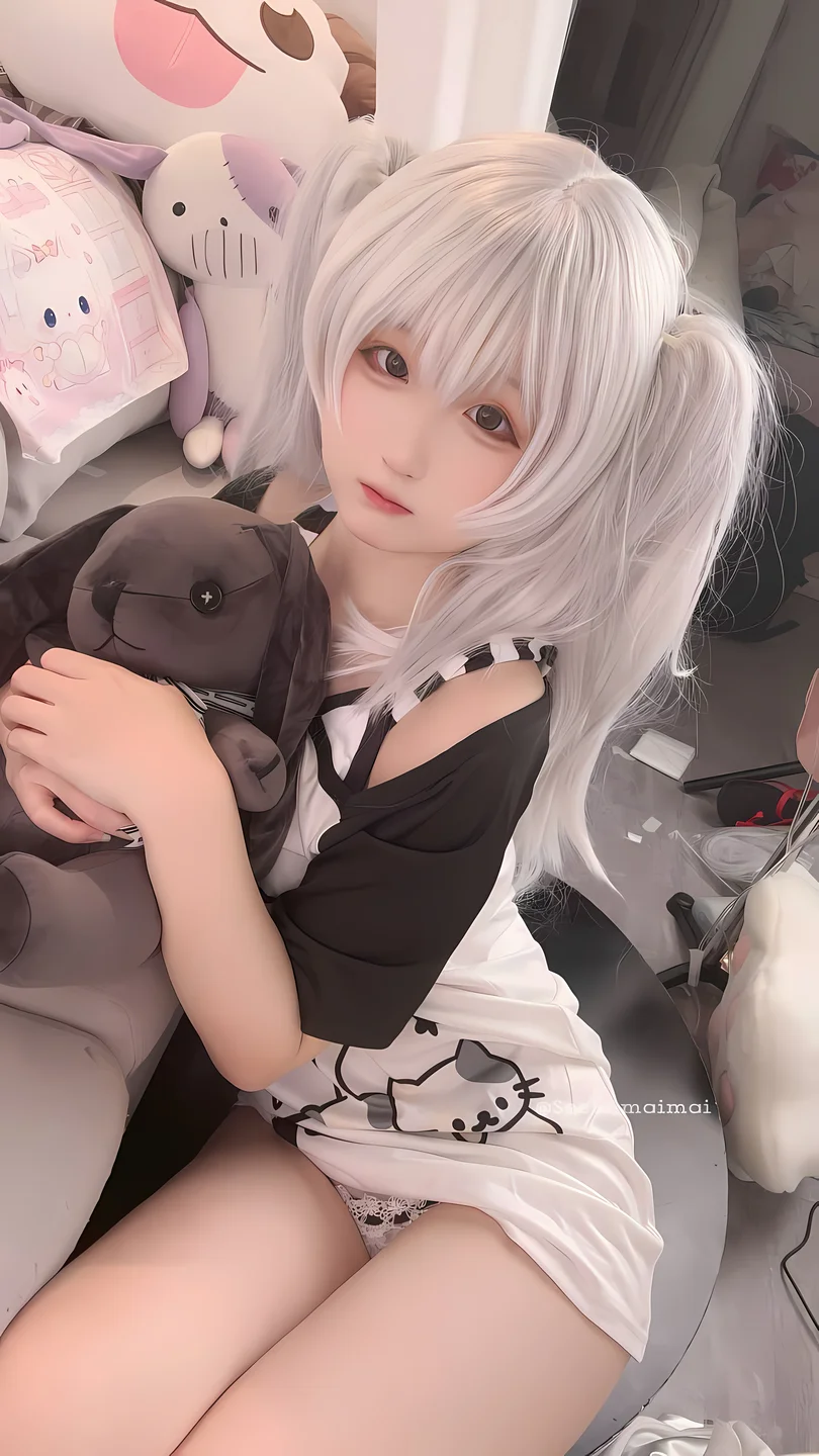 seele麦麦 - No.021 白色双马尾 [16P-82MB] tg@simisebaisi 【丝足阁】014.webp